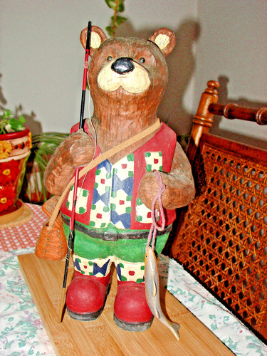 Rara statua pesca - rara, grizzly
