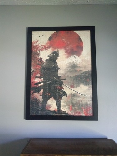 Puzzle samurai incorniciato