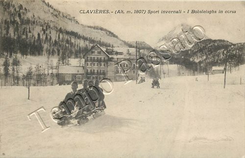 Cartolina claviere sport - claviere,,