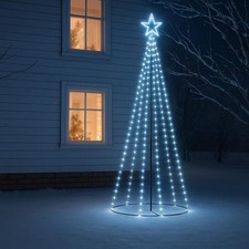 Albero di Natale luminoso da 2 metri con 360 luci LED bianco o freddo con stella