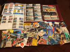 SCHEDE E CARTE TELEFONICHE + DUE ALBUM CON 33 FOGLI PIENI  - LOTTO DA 535 SCHEDE