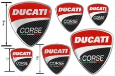 DUCATI DECALS CARBON DESIGN 3D