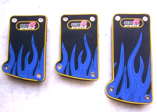 Typer pedaliera fiamme blu - pedaliera,