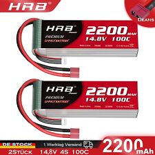 2 pezzi 14,8 V 4S 2200 mAh Deans Lipo batteria per RC auto camion aereo drone FPV barca