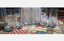 SET 6 BICCHIERI VETRO TUMBLER AMARO LUCANO BAR NO JAGERMEISTER DEL CAPO AVERNA