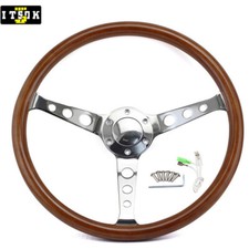 15inch wood steering - steering, wheel