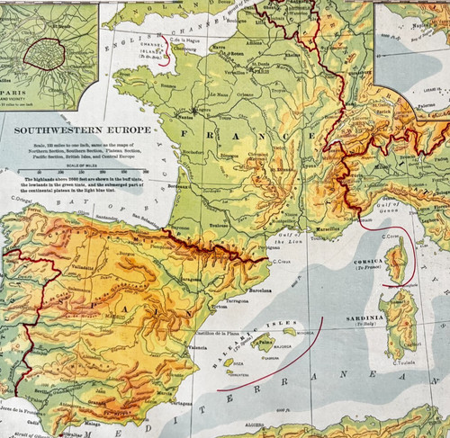 Mappa 1898 europa - mappa,