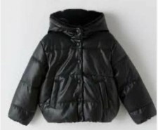 Zara bambino nero pelle puffer
