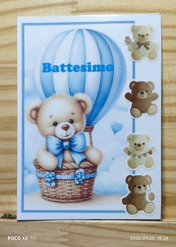 Invito battesimo fatto mano - battesimo,