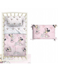 CALEFFI DISNEY TRAPUNTA CON PARACOLPI LETTINO A SBARRE ART.MINNIE AMICI