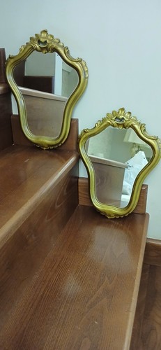 Coppia specchi antichi con - specchi,
