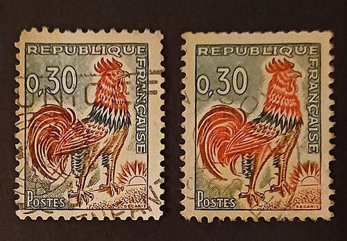 Francobolli francia gallo - francobolli,