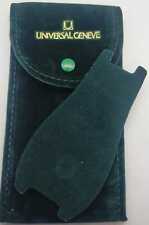 SACCHETTO PER OROLOGI UNIVERSAL GENEVE 7X13mm CON PATTINA INTERNA BOTTONE VERDE
