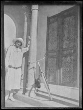 Placca Lente Foto Antica