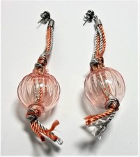 Orecchini Donna Flo Rosa Antica murrina Vetro Murano Made in Italia v238