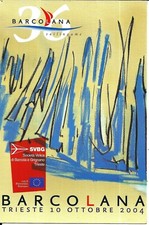 spt 09 BARCOLANA 2004 Trieste Società Velica Barcola Grignano Cartolina non VG 