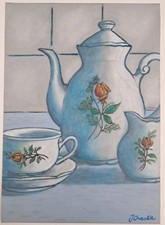Disegno a pastello su carta