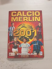 Album Figurine Calciatori CALCIO MERLIN 2001 COMPLETO +Scheda +Inserti orig.