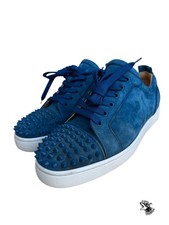 Sneakers Christian Louboutin uomo blu a punta taglia 44