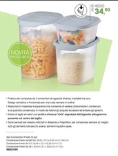 Tupperware set 3 contenitori
