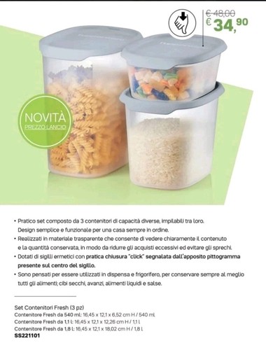 Tupperware set contenitori - tupperware,