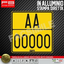 TARGA TARGHINO Moto Enduro