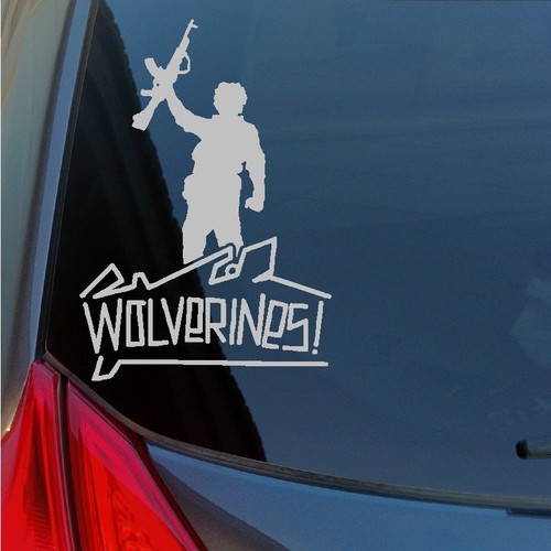 Adesivo vinile wolverines - adesivo,