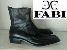 Fabi Stivale Stivaletto Polacco Uomo Cerniera Pelle Nero MADE IN ITALY N°44 Nuov