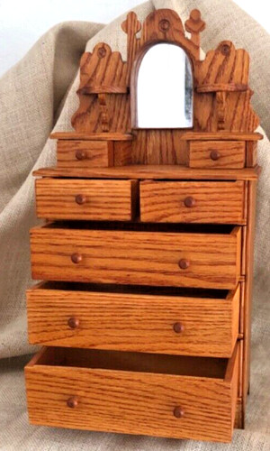 Portagioie vintage stile comò