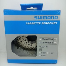 Shimano cassetta pignoni CS-HG201 9V 11-36 denti MTB, TREKKING, E-BIKE (NUOVO)
