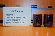 ICHNUSA 1912 "Birra di Sardegna" Bicchieri 20 cl Gadget da Collezione Originali