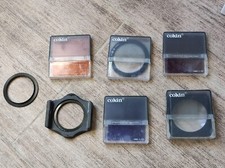 Portafitri Cokin per ghiera da 49mm e 52mm, con filtri vari.