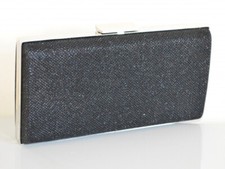 Pochette donna nera argento