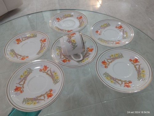 Loose coffee cake saucer set - cake,