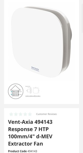 Vent axia 494143 response - vent,
