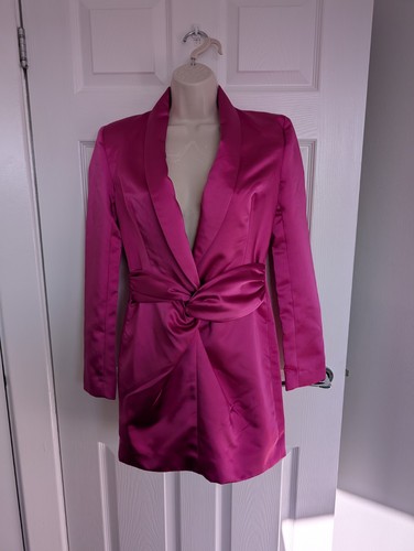 Mini abito blazer zara rosa - blazer,