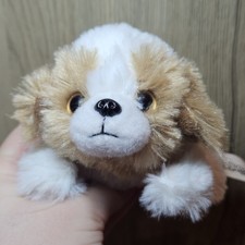 Russ Petooties Pets Shih Tzu Marrone Bianco Cane Cucciolo Giocattolo Morbido Peluche 11 cm Piccolo