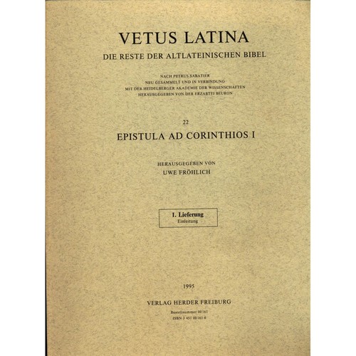 Vetus latina epistula ad - vetus,