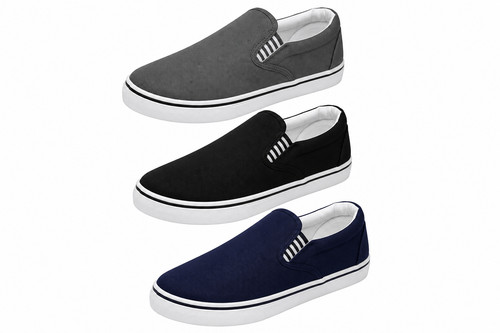 Scarpe uomo tela slip - scarpe, in