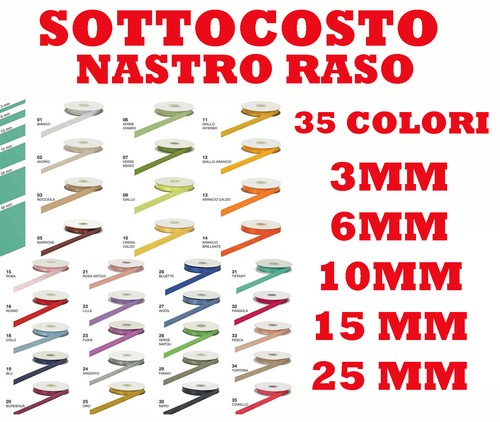 Nastro doppio raso metri - raso,