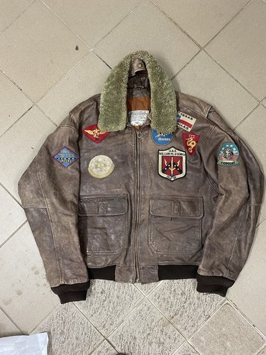 Bomber pelle avirex con - in,