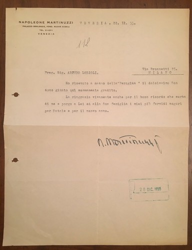 Lettera firmata napoleone - lettera,