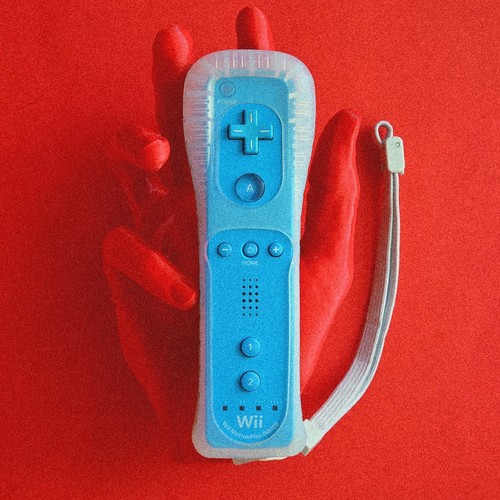 Telecomando ufficiale wii blu - telecomando,