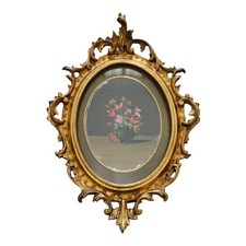 Antico Dipinto Floreale Olio