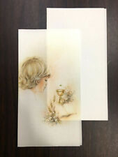 5 BIGLIETTI INVITO COMUNIONE