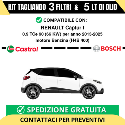 Tagliando per renault - tagliando, captur