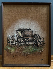Carrello in legno rustico