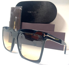 OCCHIALI DA SOLE TOM FORD SABRINA-02 TF764 01B NERO ARGENTO/LENTE SFUMATA FUMO 58-16