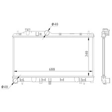 Radiatore Motore NRF per