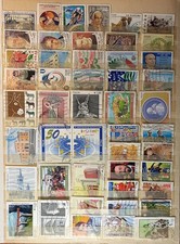 LOTTO n.80 francobolli REPUBBLICA ITALIANA in EURO, diversi – usati (2 foto)